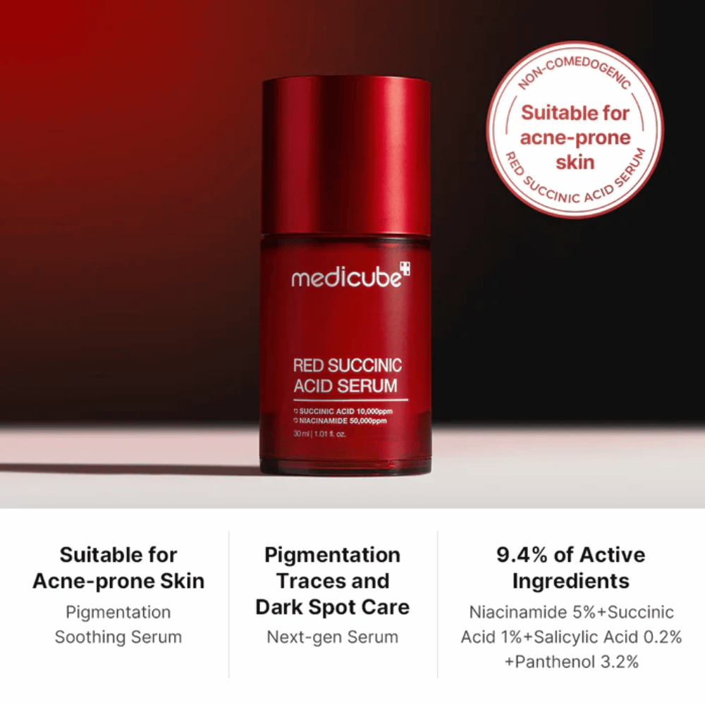 Suero clarificante con ácido succínico rojo 30 ml