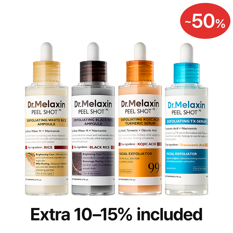 Set de 4 ampollas exfoliantes Peel Shot – Edición de Primavera