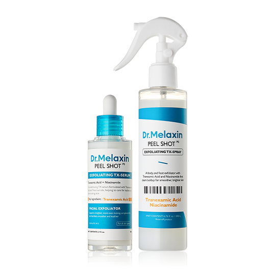 TX Exfoliating & Tone-Smoothing Duo – Serum 80ml + Spray 200ml