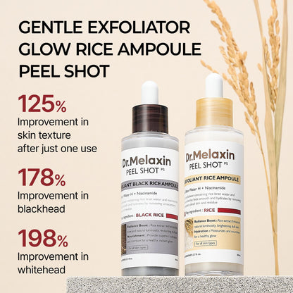 Set de Rutina Completa de 4 Pasos Peel Shot Glow Rice – Edición Resplandor de Primavera