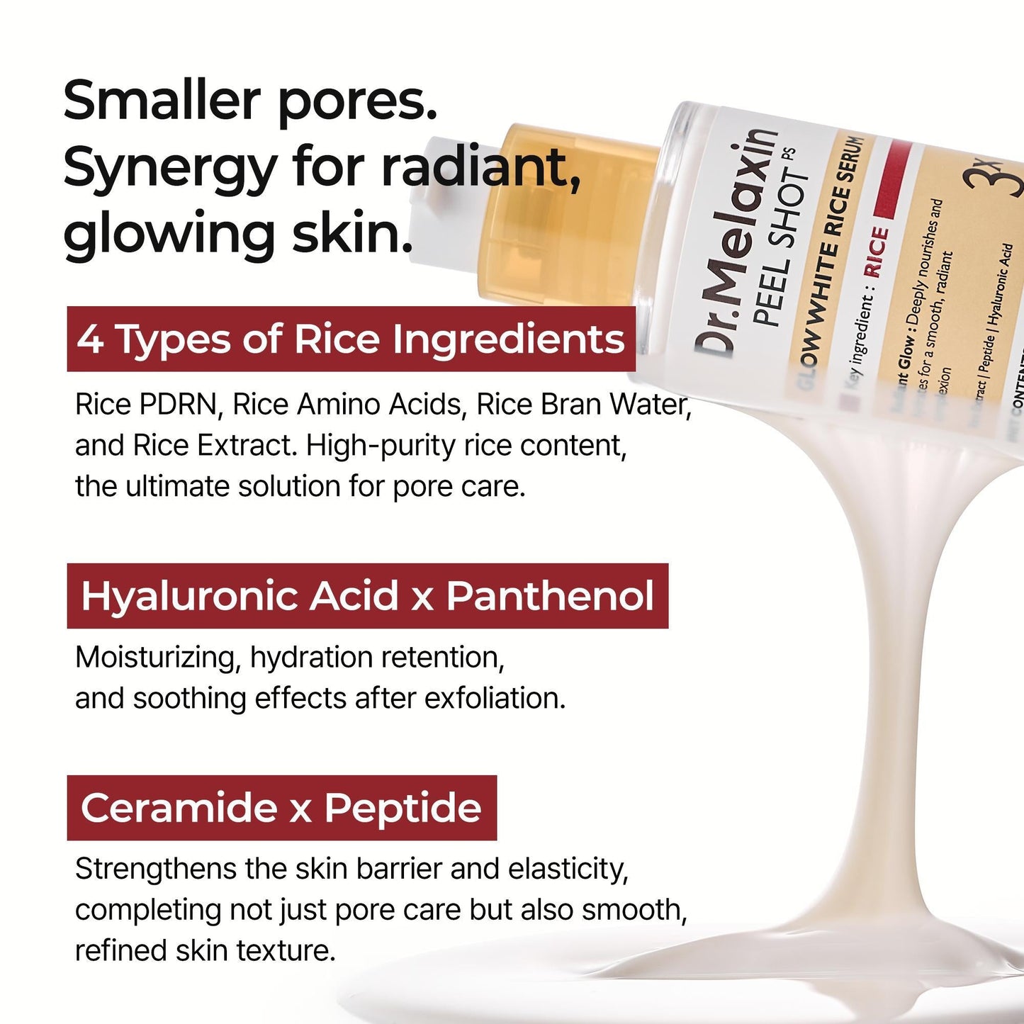 Set de Rutina Completa de 4 Pasos Peel Shot Glow Rice – Edición Resplandor de Primavera