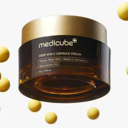 Crema en cápsulas Medicube: tratamiento iluminador y antienvejecimiento para la piel