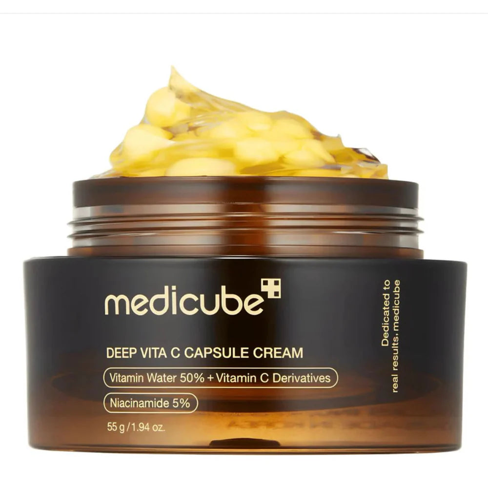 Crema en cápsulas Medicube: tratamiento iluminador y antienvejecimiento para la piel