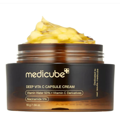 Crema en cápsulas Medicube: tratamiento iluminador y antienvejecimiento para la piel