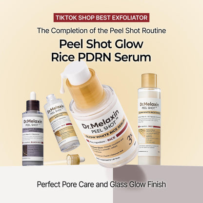 Set de Rutina Completa de 4 Pasos Peel Shot Glow Rice – Edición Resplandor de Primavera