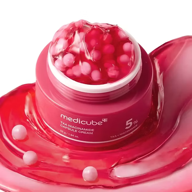 Crema en cápsulas Medicube: tratamiento iluminador y antienvejecimiento para la piel