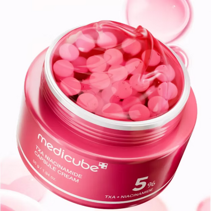 Crema en cápsulas Medicube: tratamiento iluminador y antienvejecimiento para la piel