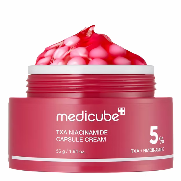 Crema en cápsulas Medicube: tratamiento iluminador y antienvejecimiento para la piel